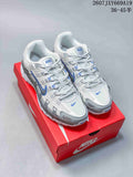 Nike P-6000 Retro Running Sneakers in White Grey Blue - product image from the listing.