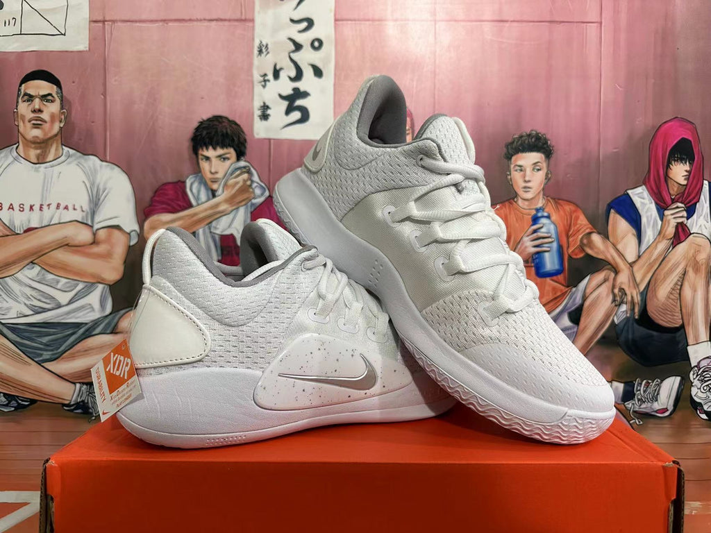 Nike Zoom Basketball Shoes in White - product image from the listing.
