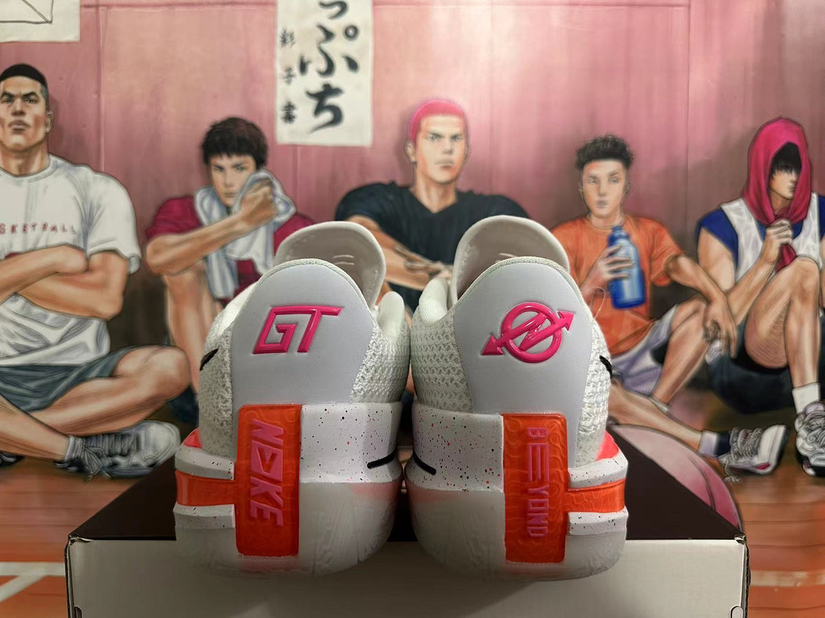 Nike GT Cut 3 Basketball Shoes in White Pink - product image from the listing.