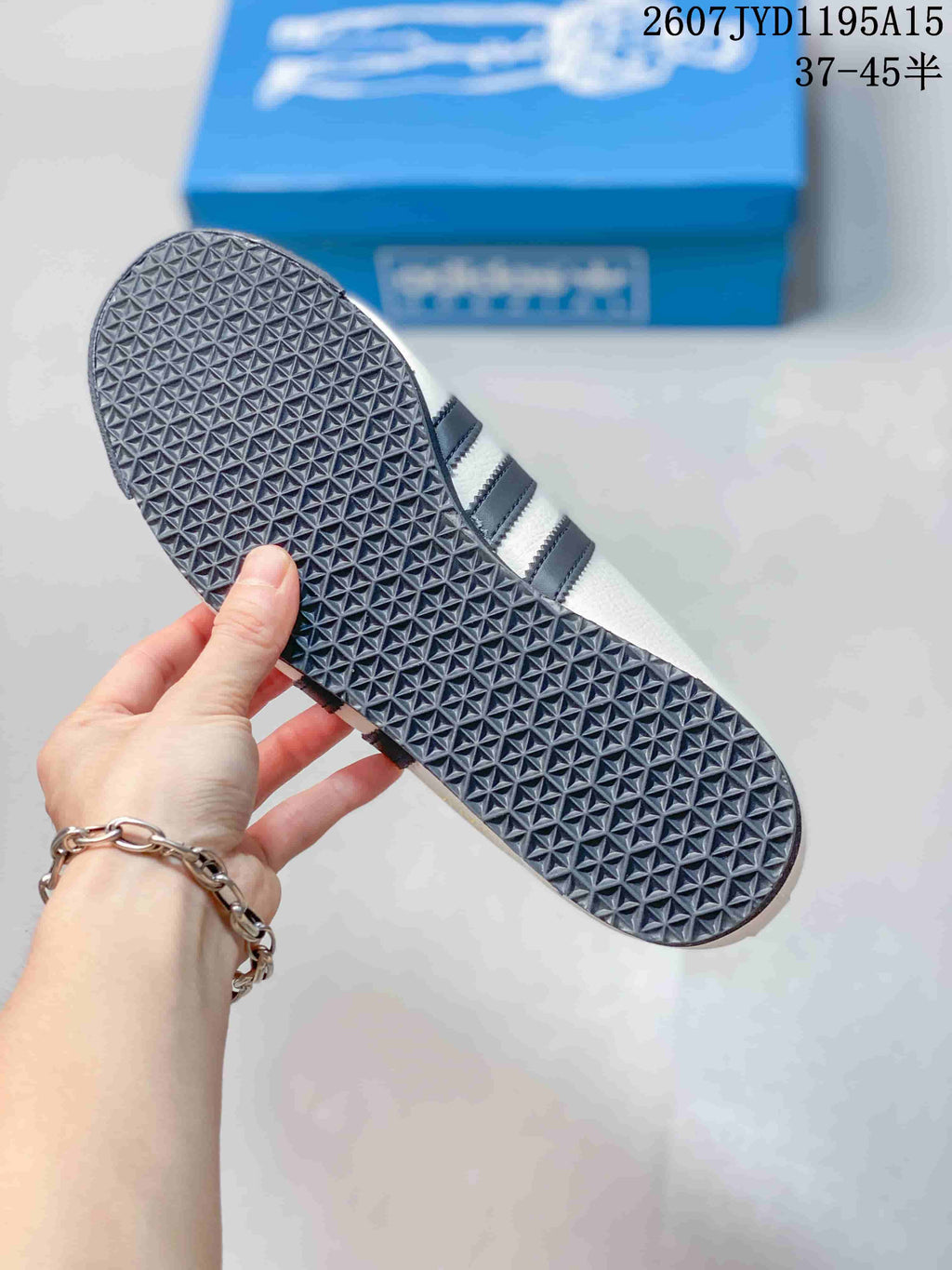 adidas x C.P. Company Italia SPZL Sneakers Off-White in Navy - product image from the listing.