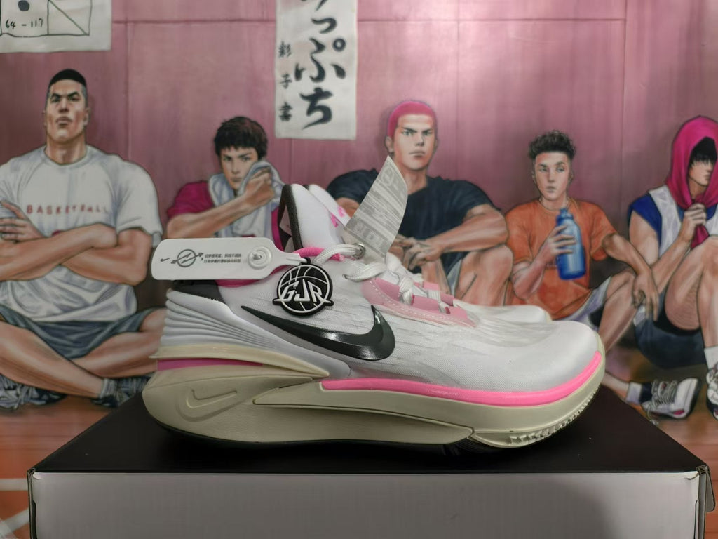 Nike LeBron Basketball Shoes in White Pink Black - product image from the listing.