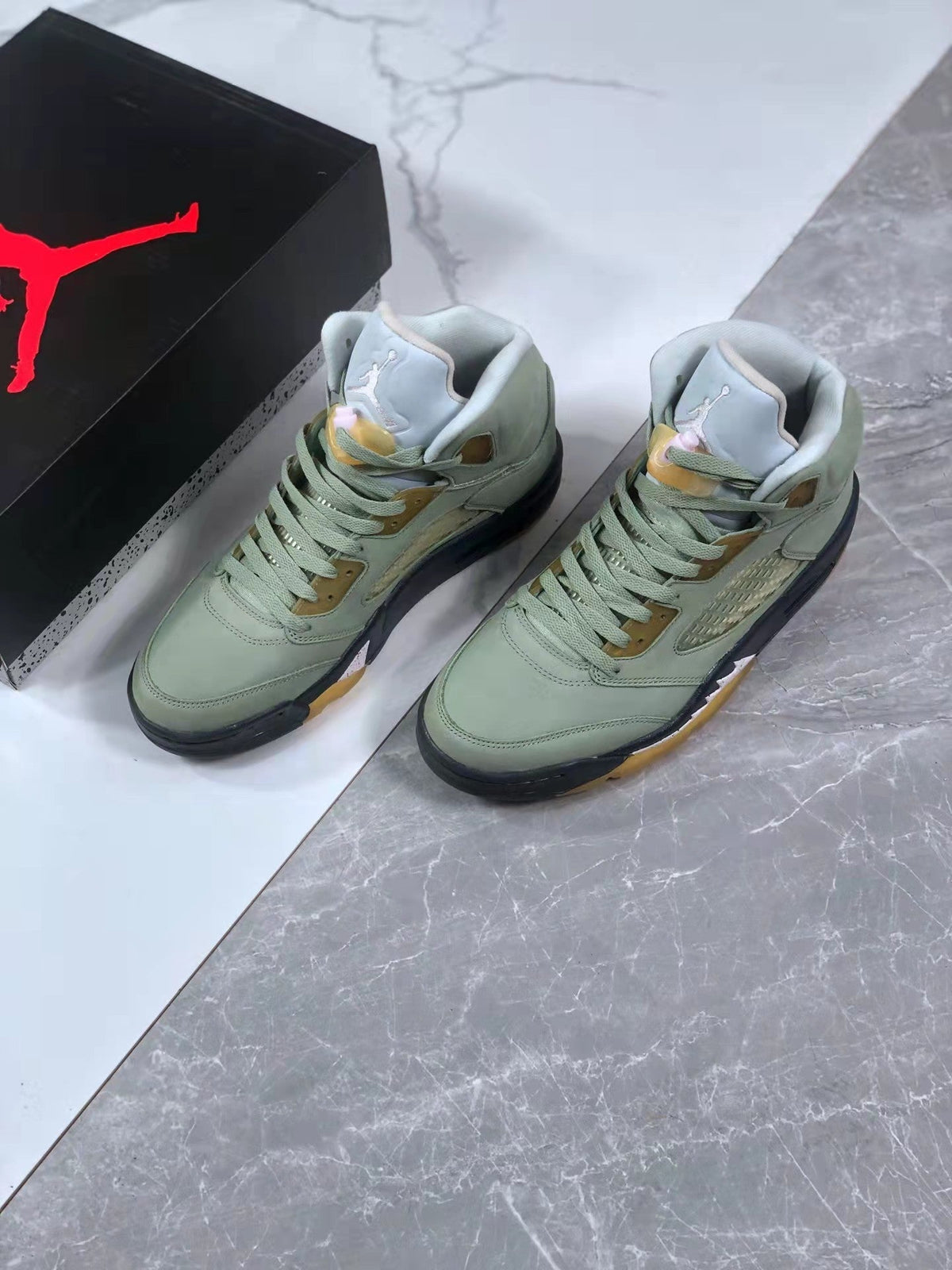 Jade Horizon Sneakers - Air Jordan 5 DC7501-300 - product image from the listing.