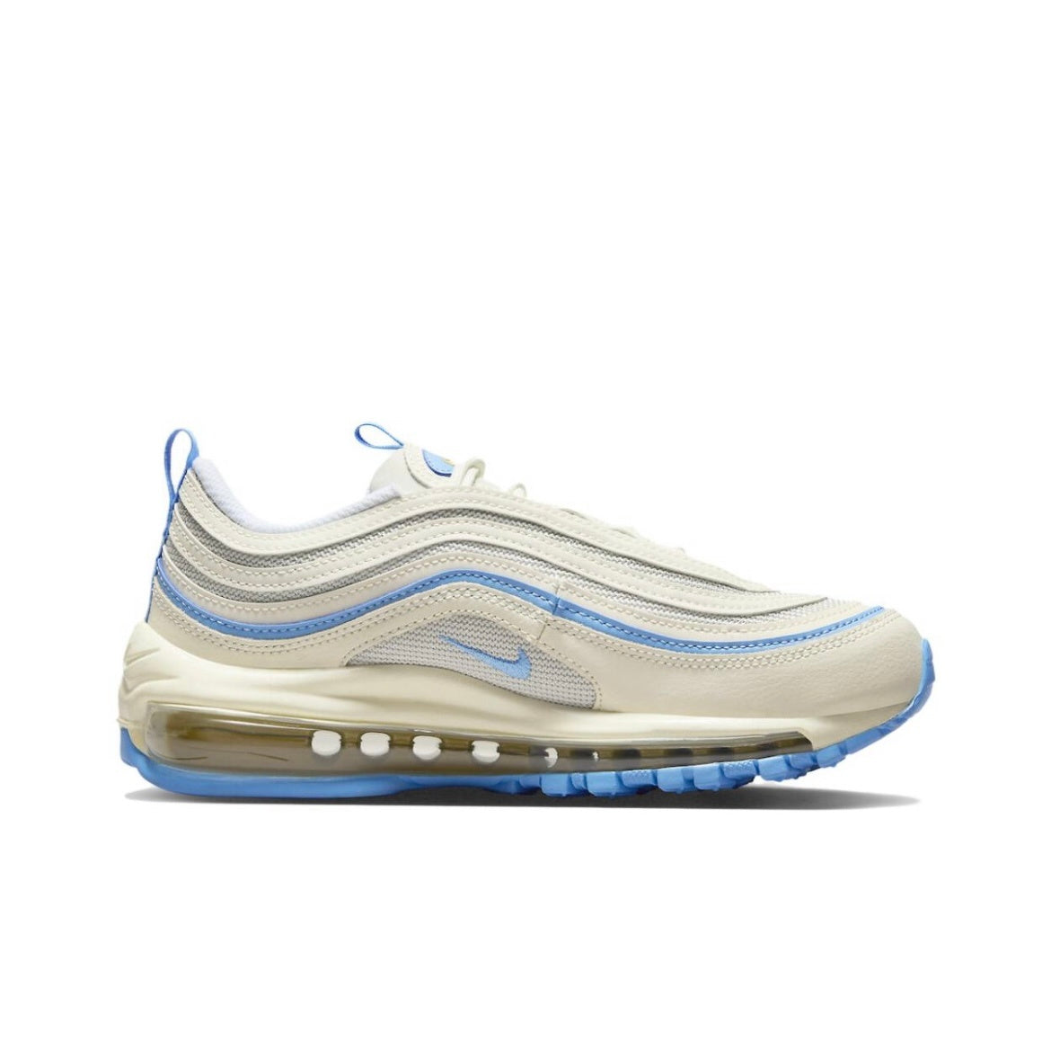 Sneakers, White and Blue, - Nike Air Max 97 FN7492-133 - product image from the listing.