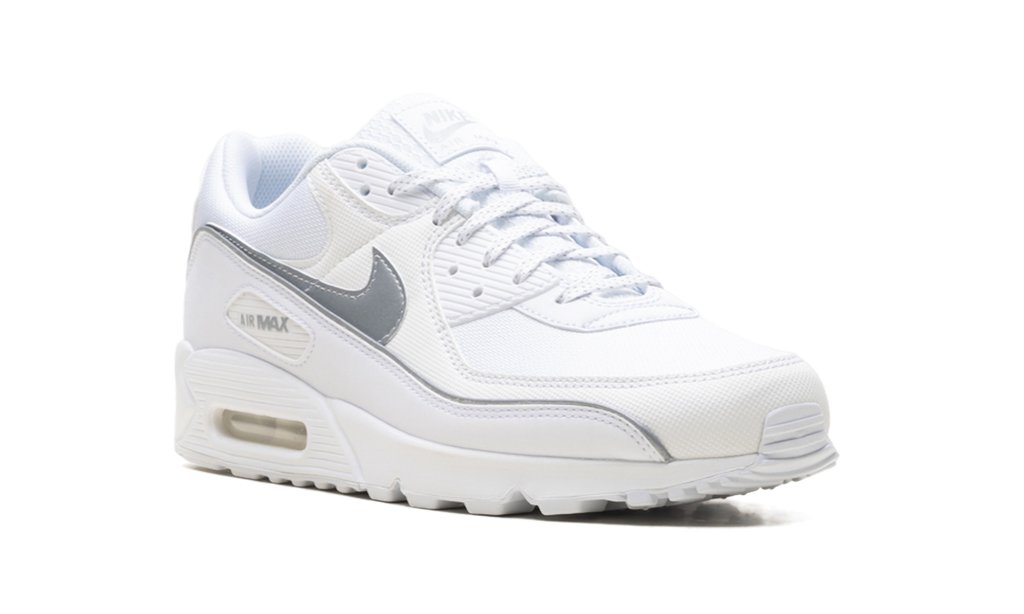 "White Metallic Silver Reflective" Air Max 90 Premium HV4517 100 - product image from the listing.