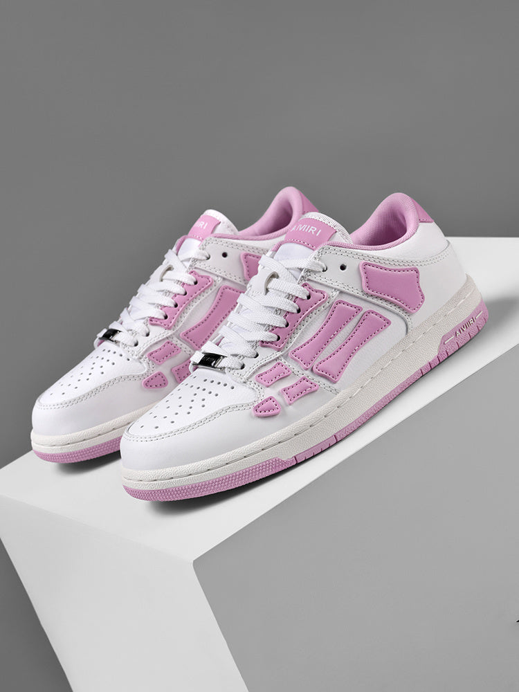 White and Pink AMIRI Low-Top Sneakers - product image from the listing.