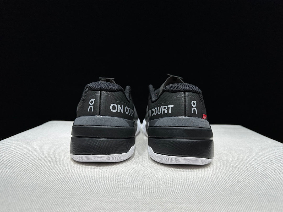 On The Roger Pro Fire Clay Tennis Shoes in Black Pink - product image from the listing.