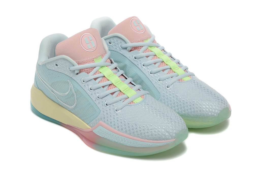 Nike Sabrina 2 Basketball Shoes in Blue Pink Green - product image from the listing.