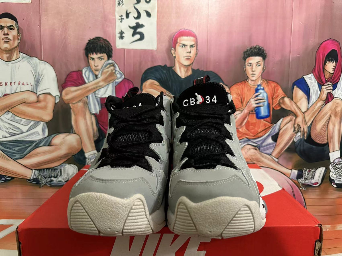 Nike Air Max CB 34 Basketball Shoes in Grey White Red - product image from the listing.