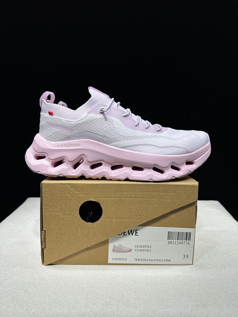 On x LOEWE Cloudtilt Sneakers in Rosa Palo and in Pale Pink - product image from the listing.
