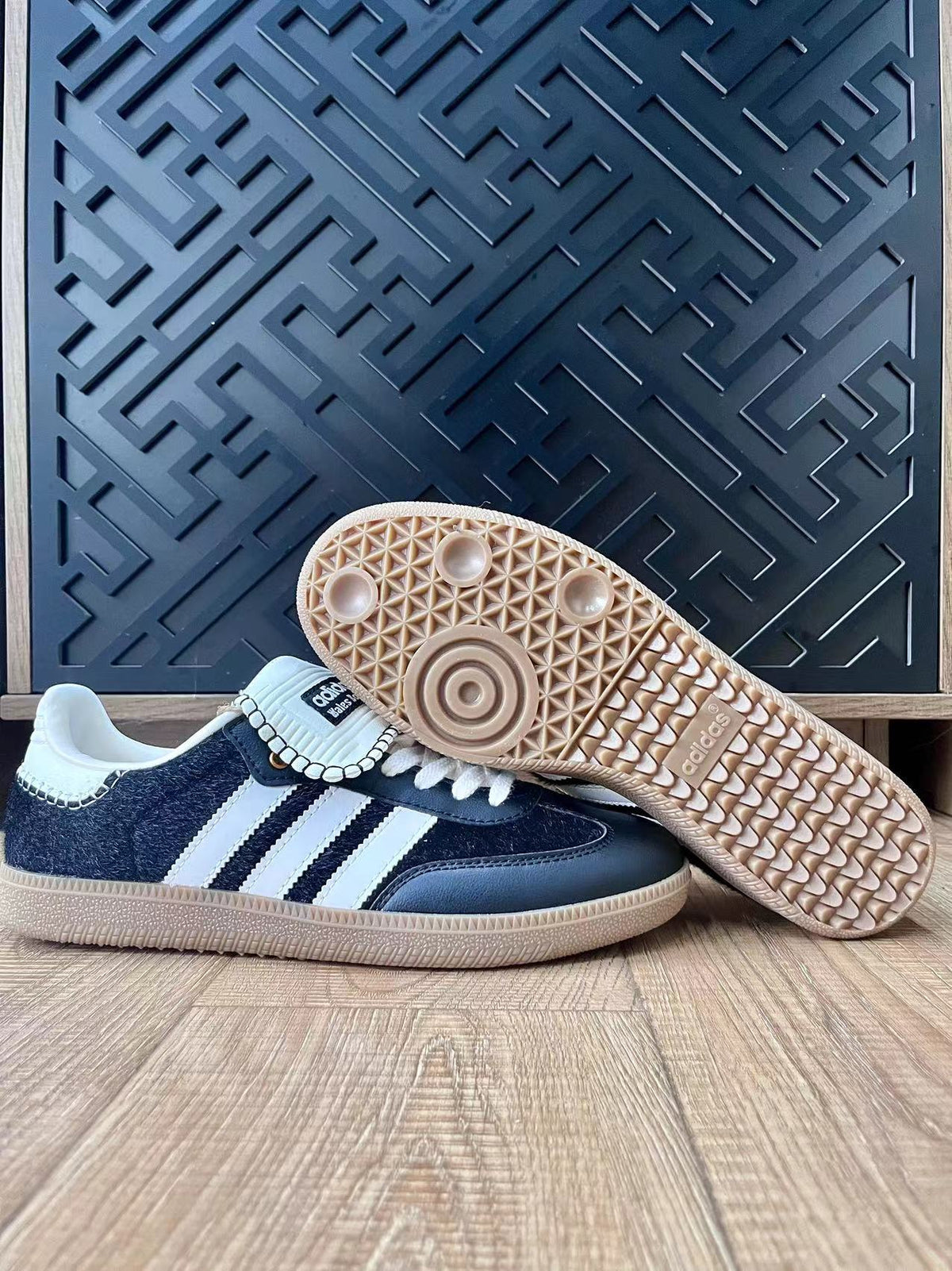 Black and White adidas Wales Bonner Sneakers - product image from the listing.