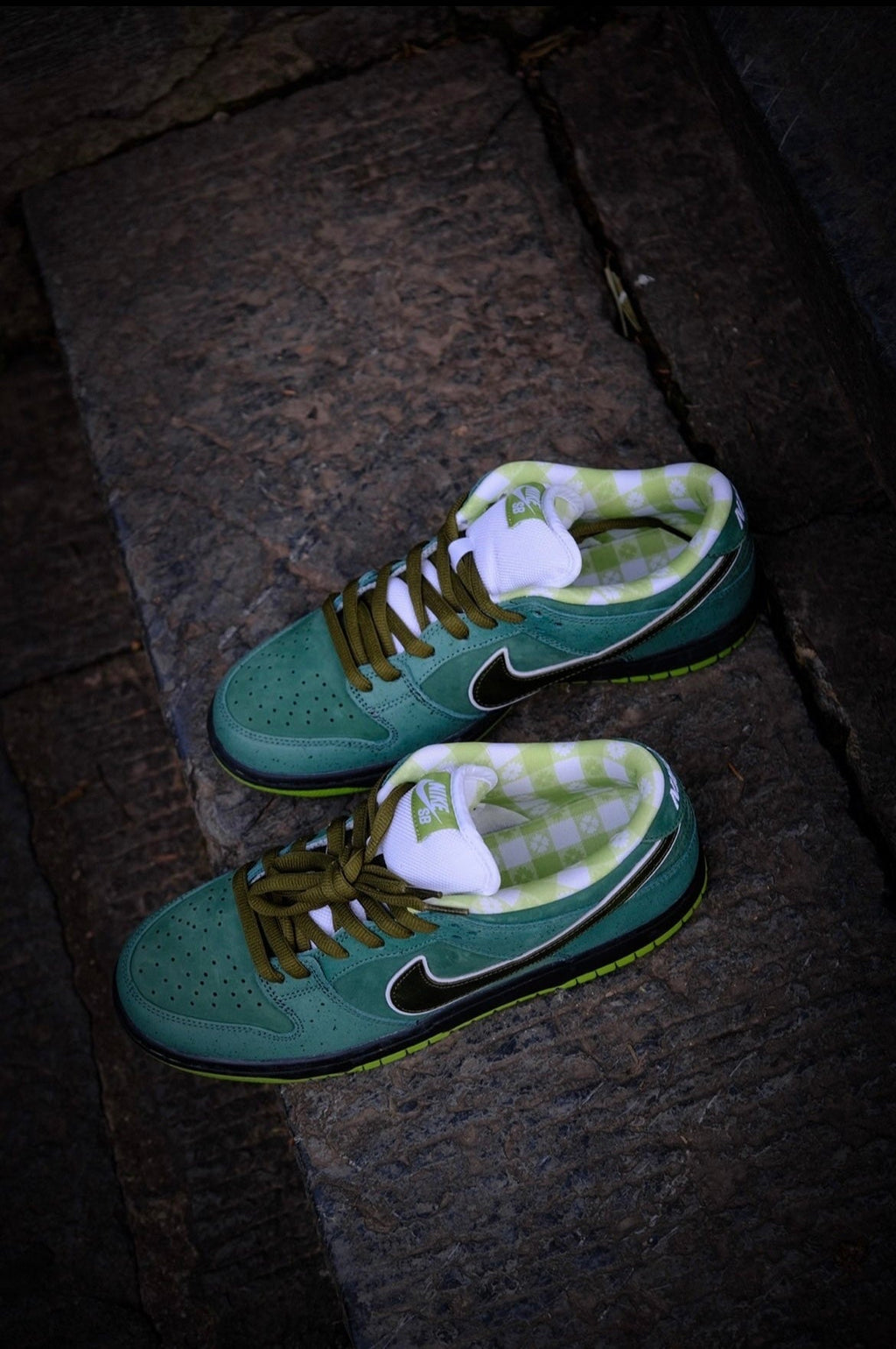 Nike SB Dunk Low Green Lobster Trainers BV1310-337 - product image from the listing.