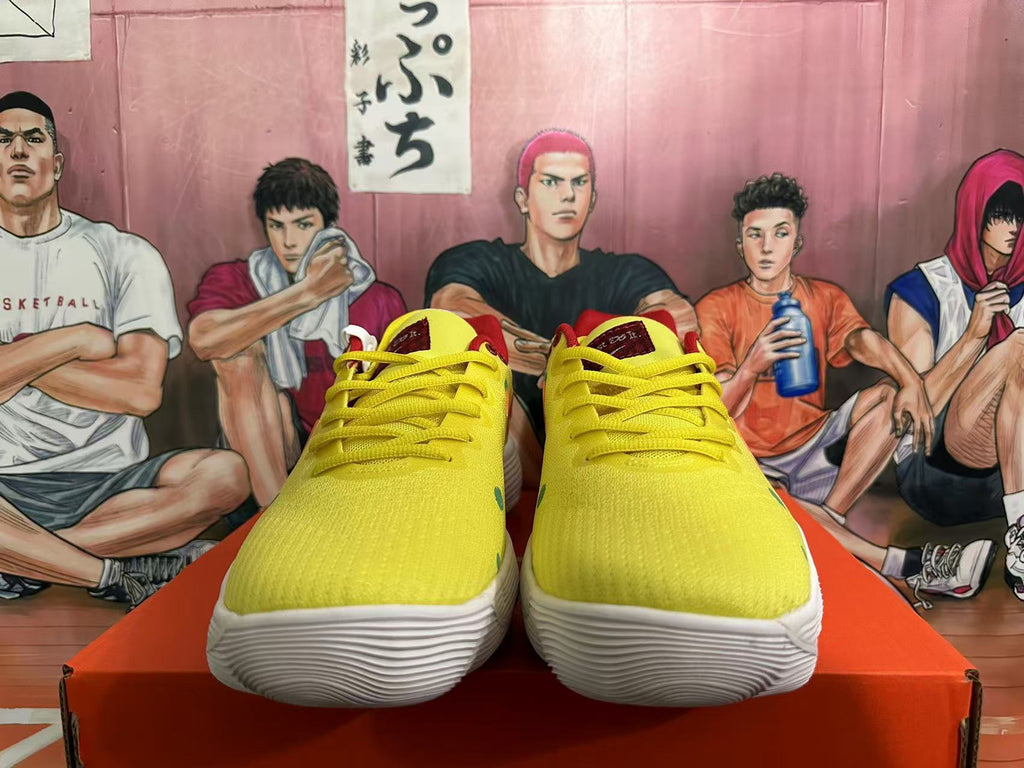 Nike SpongeBob Sneakers in Yellow Orange - product image from the listing.