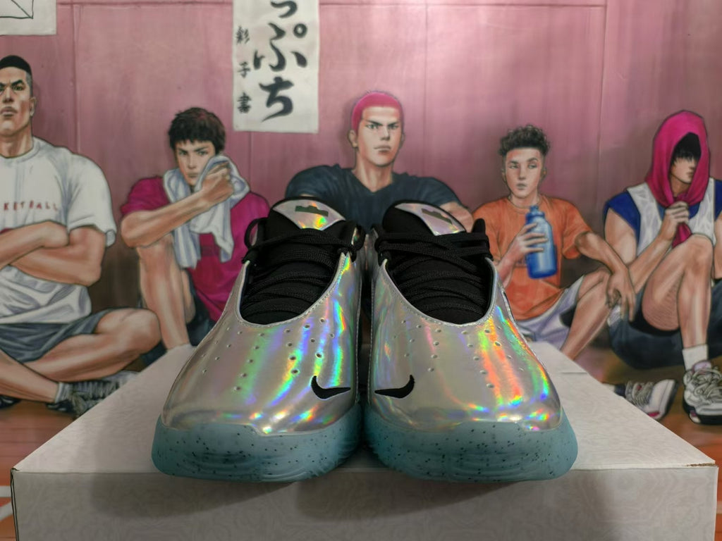 Nike LeBron 20 Basketball Footwear Silver Holographic - product image from the listing.