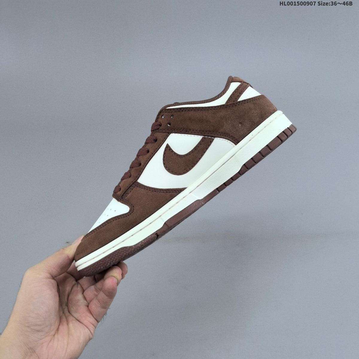 Brown and White Nike Dunk SB Low Sneakers - product image from the listing.