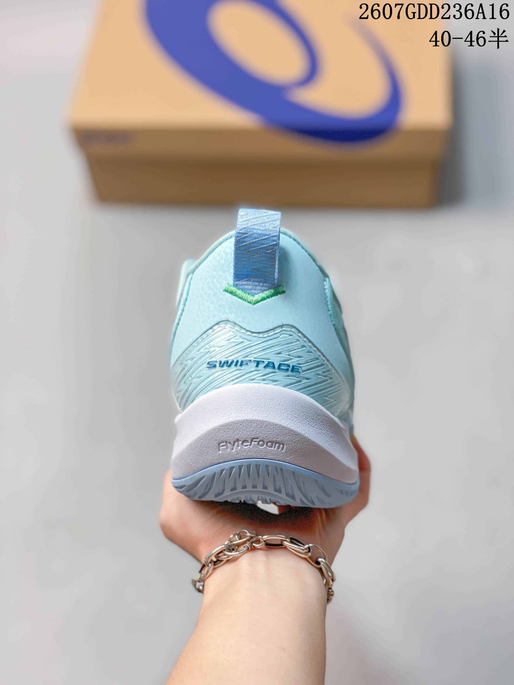 ASICS SWIFTACE YUKI Basketball Sneakers in Light Blue - product image from the listing.