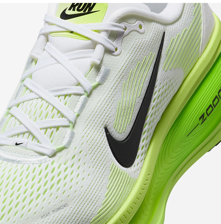 Nike Vomero 18 Running Shoes in White Green HM6803-100 - product image from the listing.