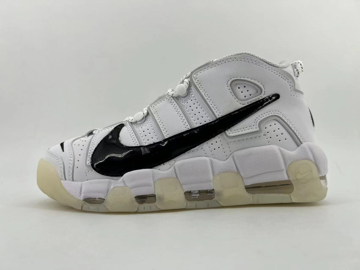 Nike Air More Uptempo White Black DQ5014-100 Trainers - product image from the listing.