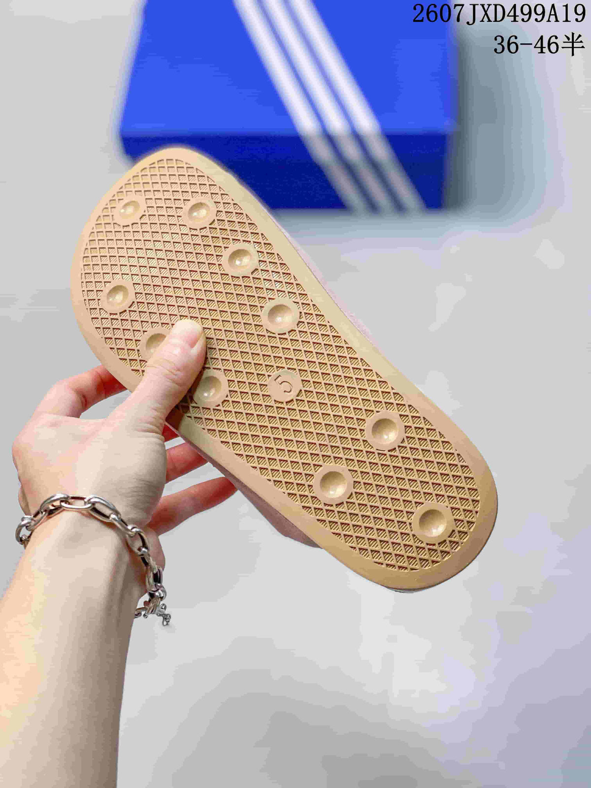 adidas Adimule Pink Closed-Toe Mule Trainers - product image from the listing.