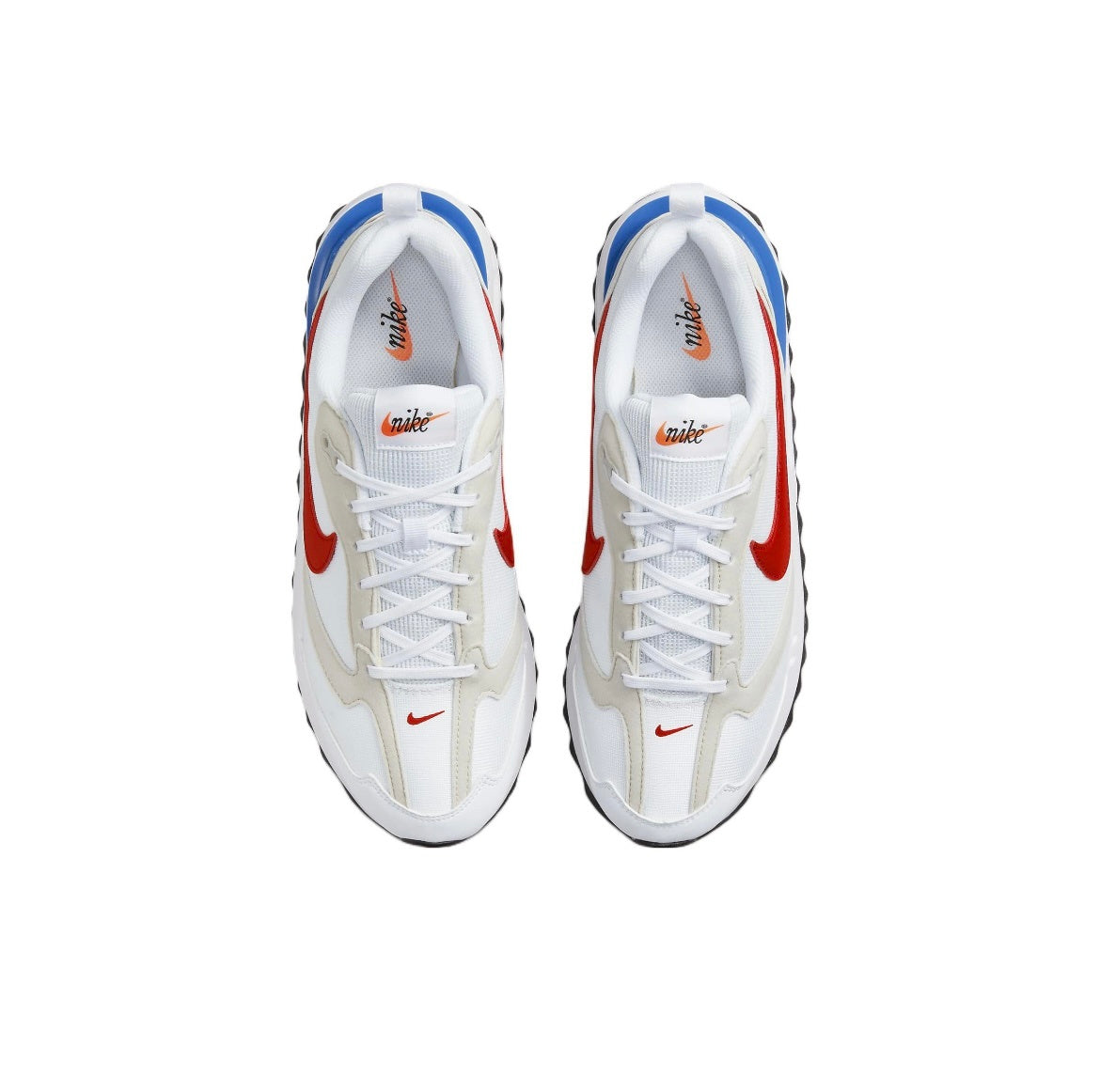 Nike Air Max Dawn Sneakers in White Red Blue DM0013-100 - product image from the listing.