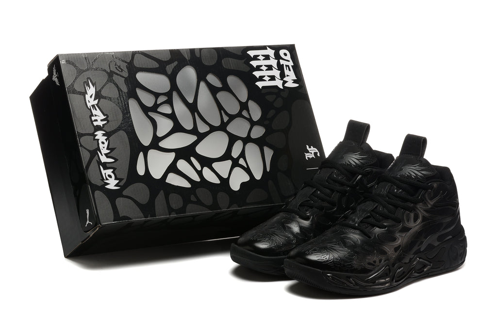 PUMA LaMelo Ball MB.02 Basketball Shoes in Black - product image from the listing.