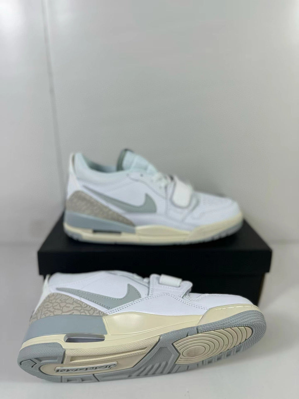 Jordan Legacy 312 Low Sneakers in Silver Yellow HJ3480-101 - product image from the listing.