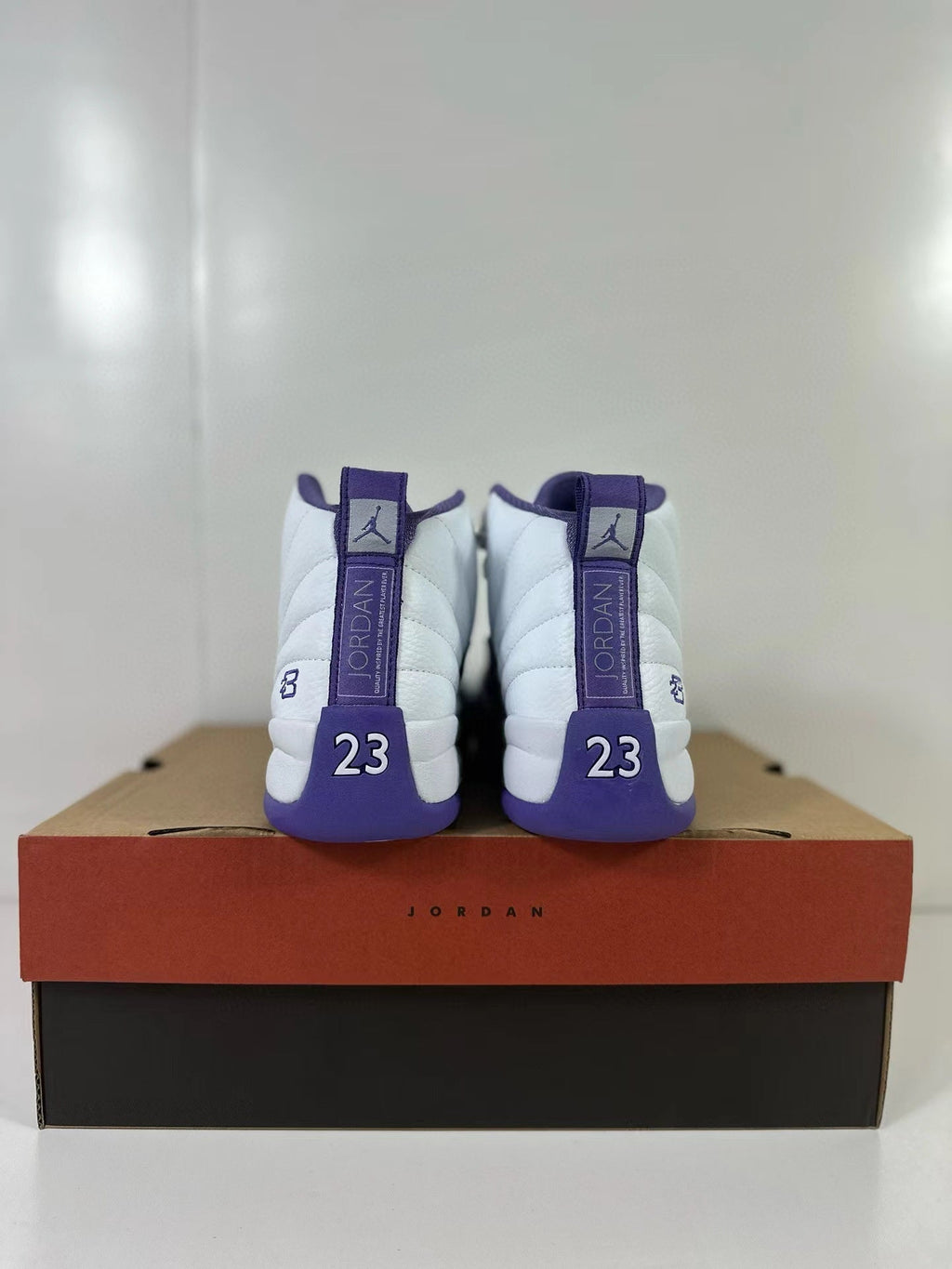 Air Jordan 12 Retro White Purple CT8013-150 Sneakers - product image from the listing.