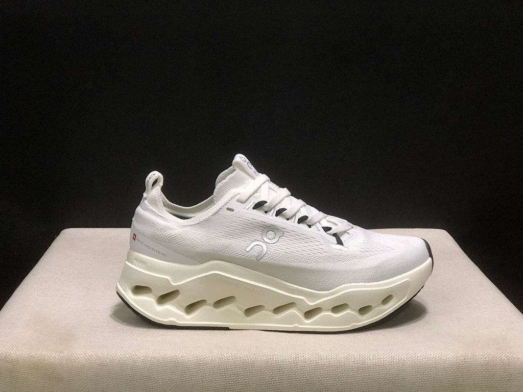 On Cloudsurfer Max Running Sneakers in White - product image from the listing.