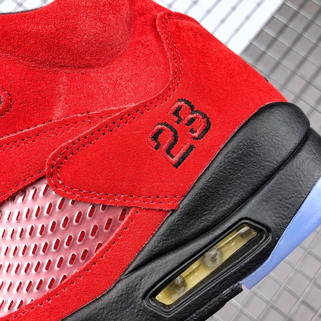 Air Jordan 5 Raging Bull Red Black Sneakers DD0587-600 - product image from the listing.
