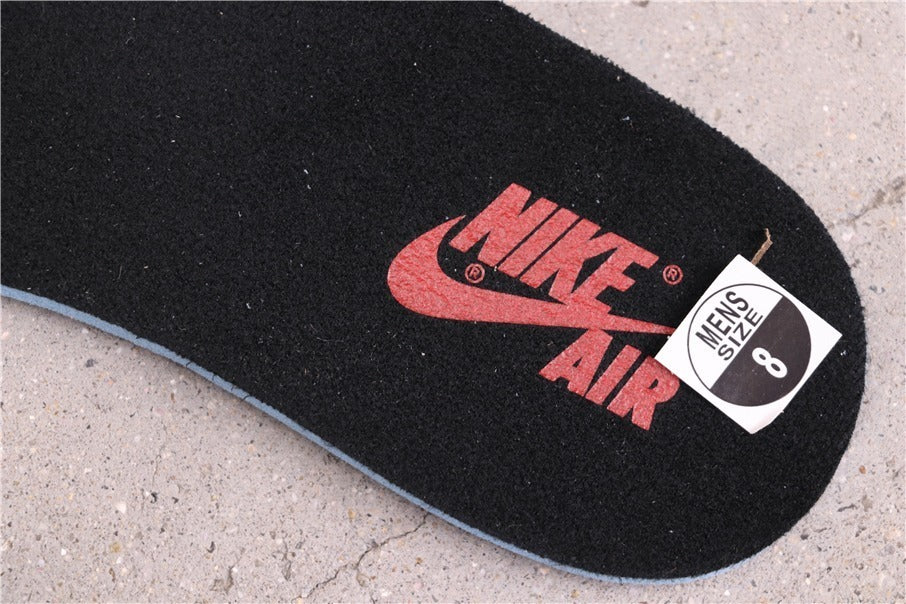 Air Jordan 1 High Sneakers in Light Smoke Grey 555088-126 - product image from the listing.