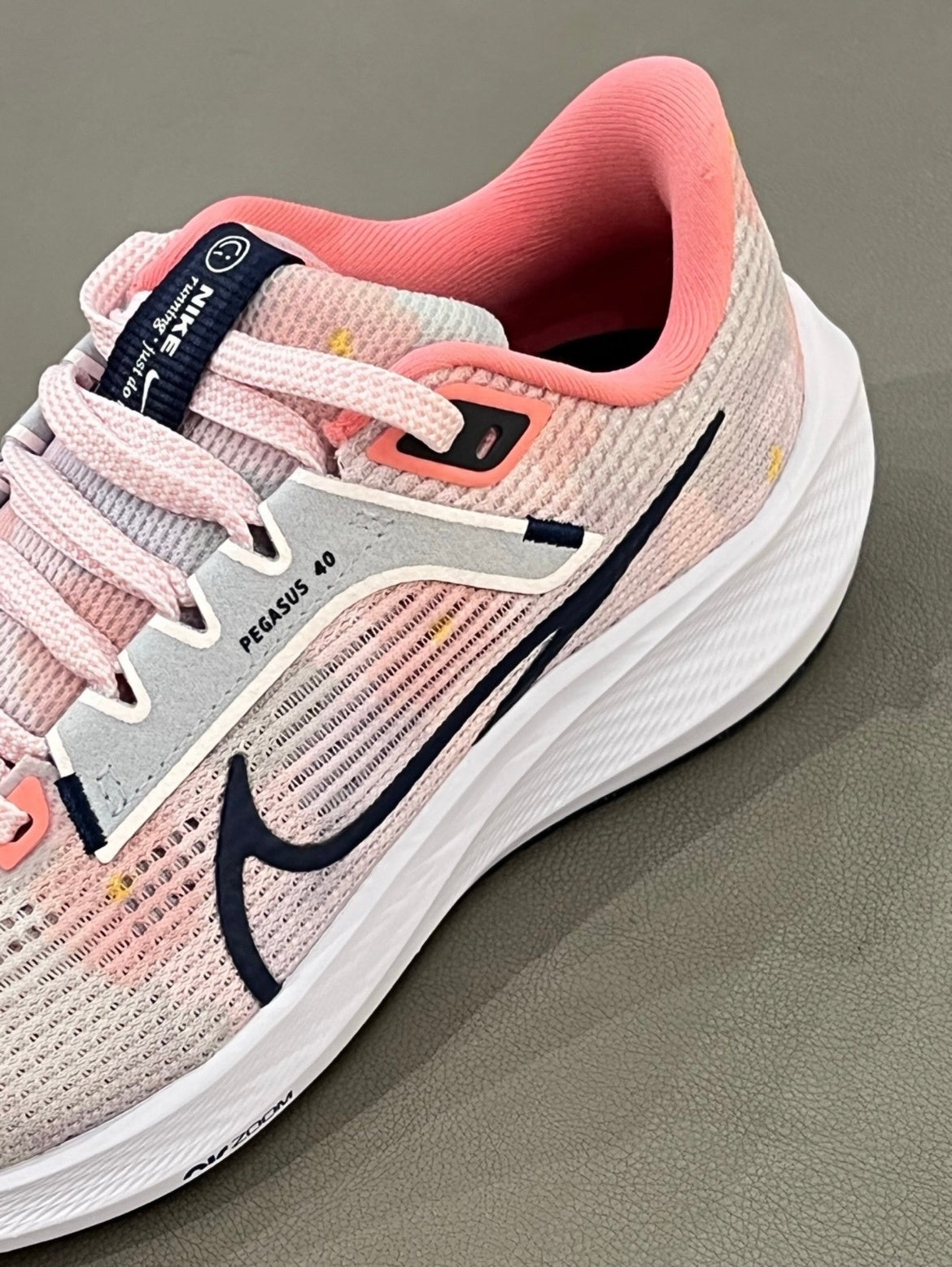 Nike Air Zoom Pegasus 40 Running Shoes in Pink White DV7890-600 - product image from the listing.