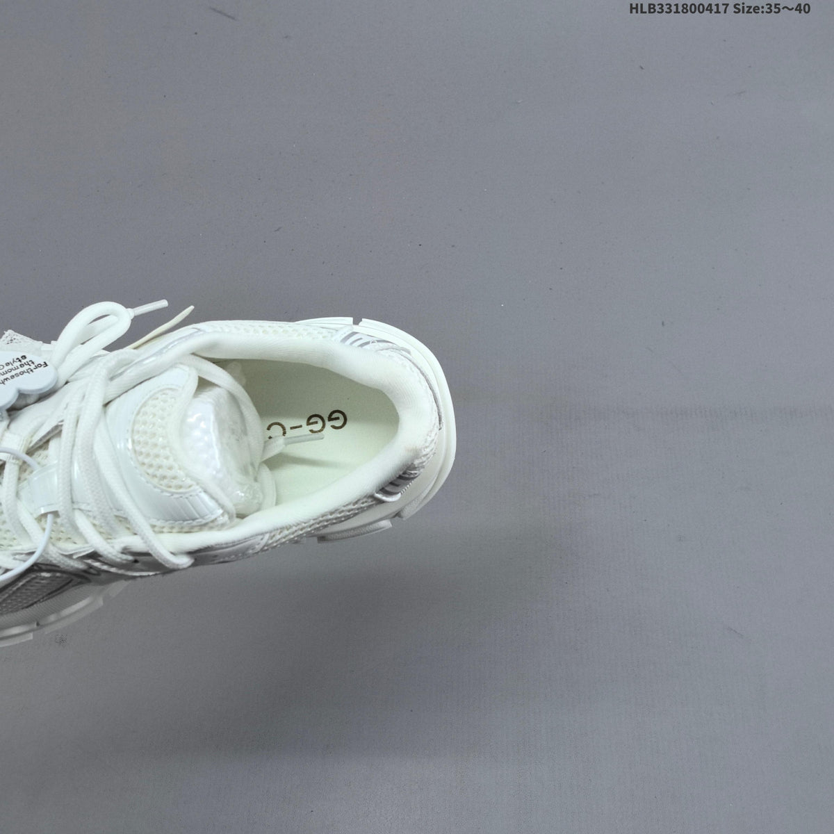 White GG-CC Chunky Low Sneakers - product image from the listing.