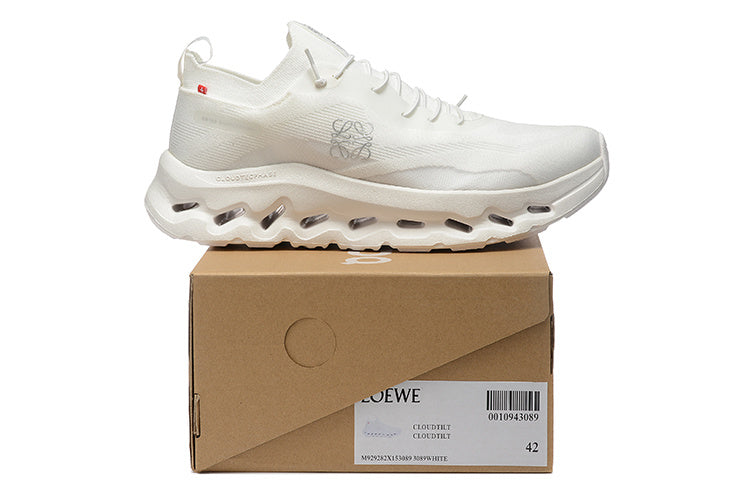 Loewe Cloudtilt Running Sneakers in White - product image from the listing.