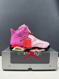 Jordan x Awake NY Air Jordan 6 Retro SP Sneakers in Pink IQ5706-600 - product image from the listing.