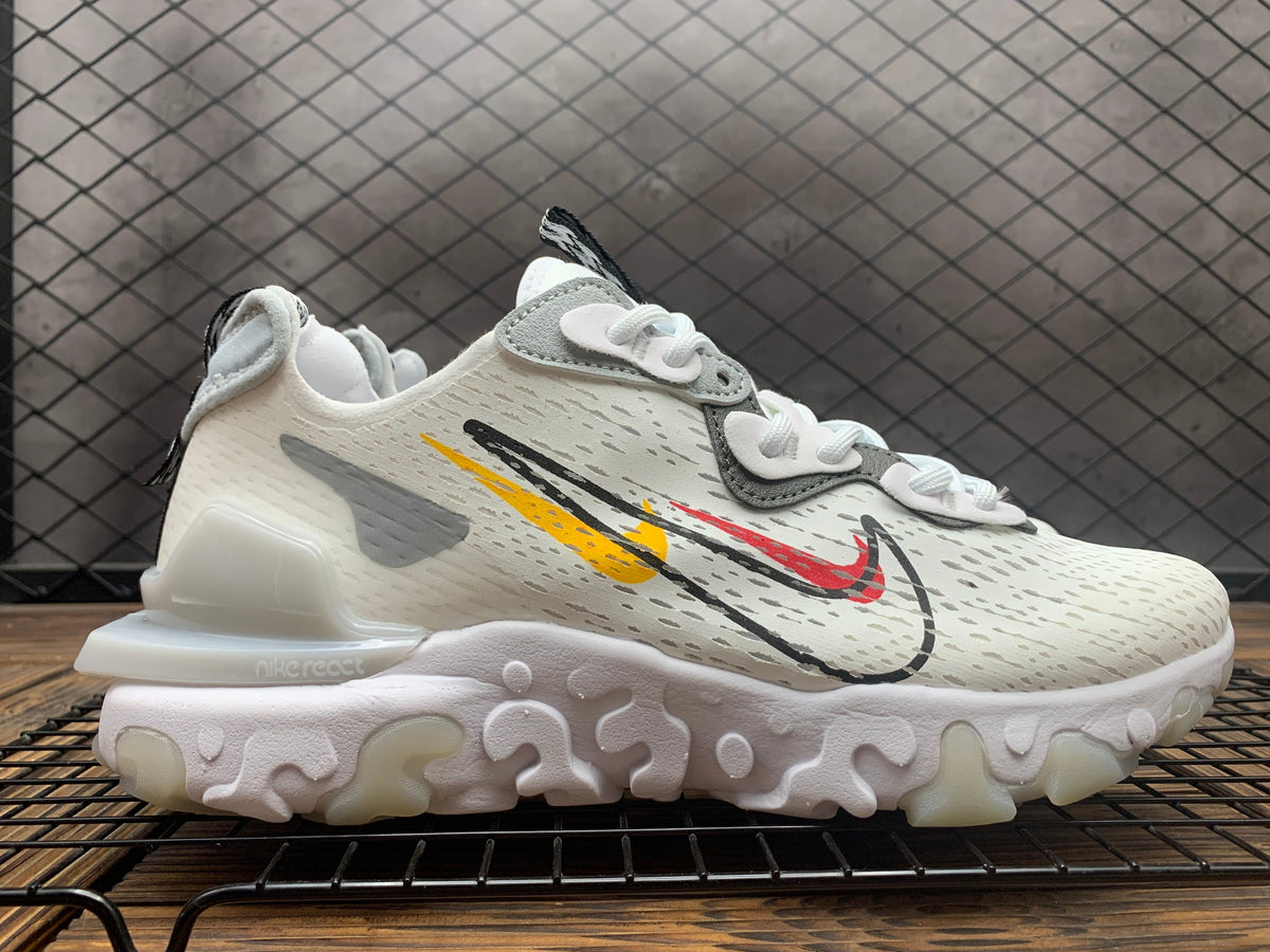 Nike React Vision Sneakers in White Multicolor - product image from the listing.