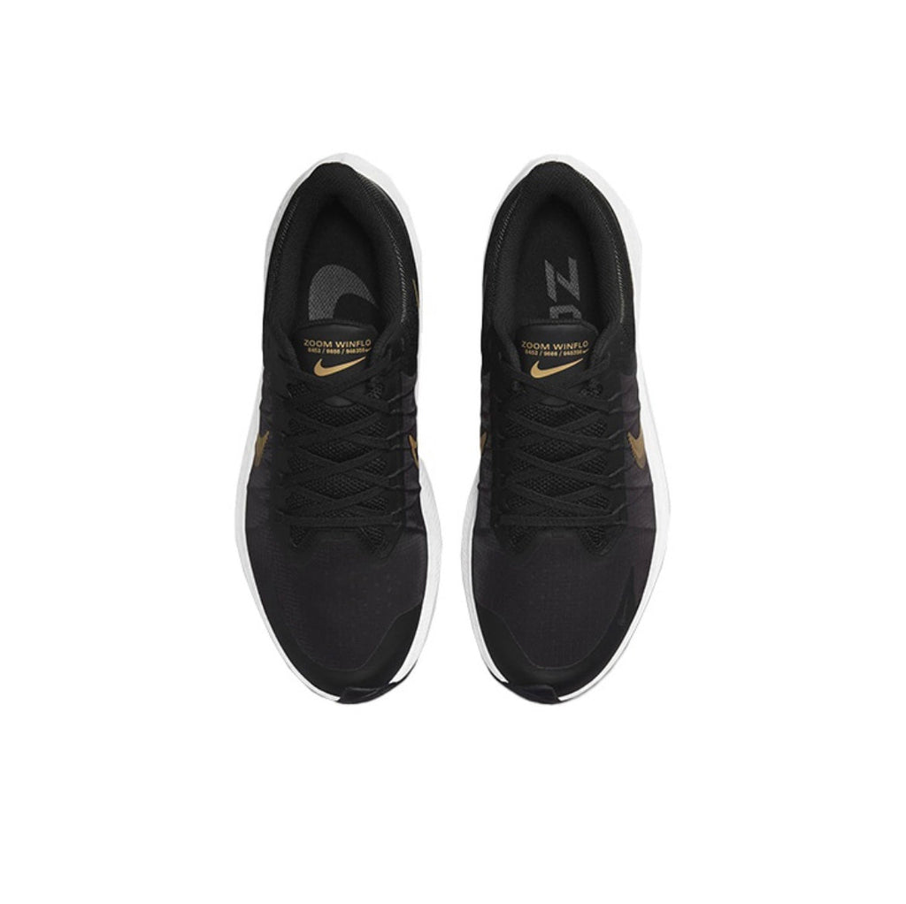 Nike Zoom Winflo 8 Running Shoes in Black Gold CW3419-009 - product image from the listing.