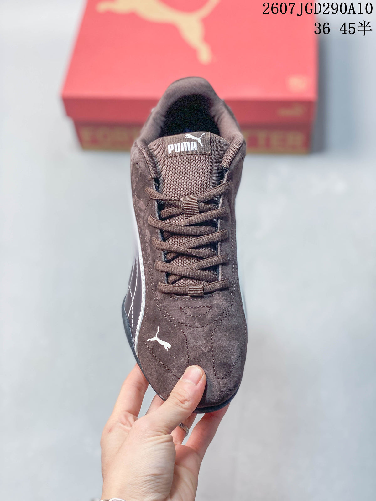 Puma Catch Soleil SD Low-Top Sneakers in Brown 402681-11 - product image from the listing.