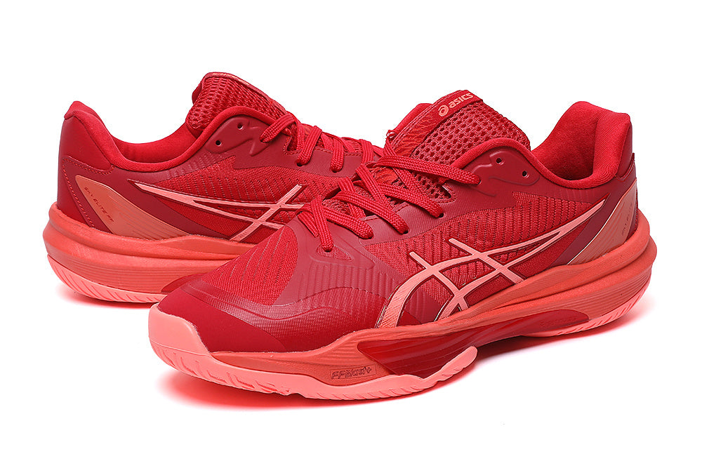 ASICS Red Court Footwear - product photo shown in the listing for this item.
