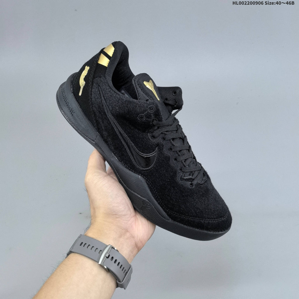 Nike Kobe 8 EXT Protro New Year The Horse Basketball Shoes in Black Gold - product image from the listing.