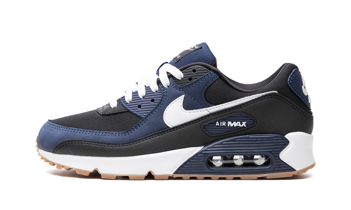 "Midnight Navy Gum" Air Max 90 "MIDNIGHT NAVY" FB9658 400 - product image from the listing.