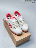 Golden Goose Ball Star Low-Top Sneakers in White Red 2607TGY557A17 - product image from the listing.