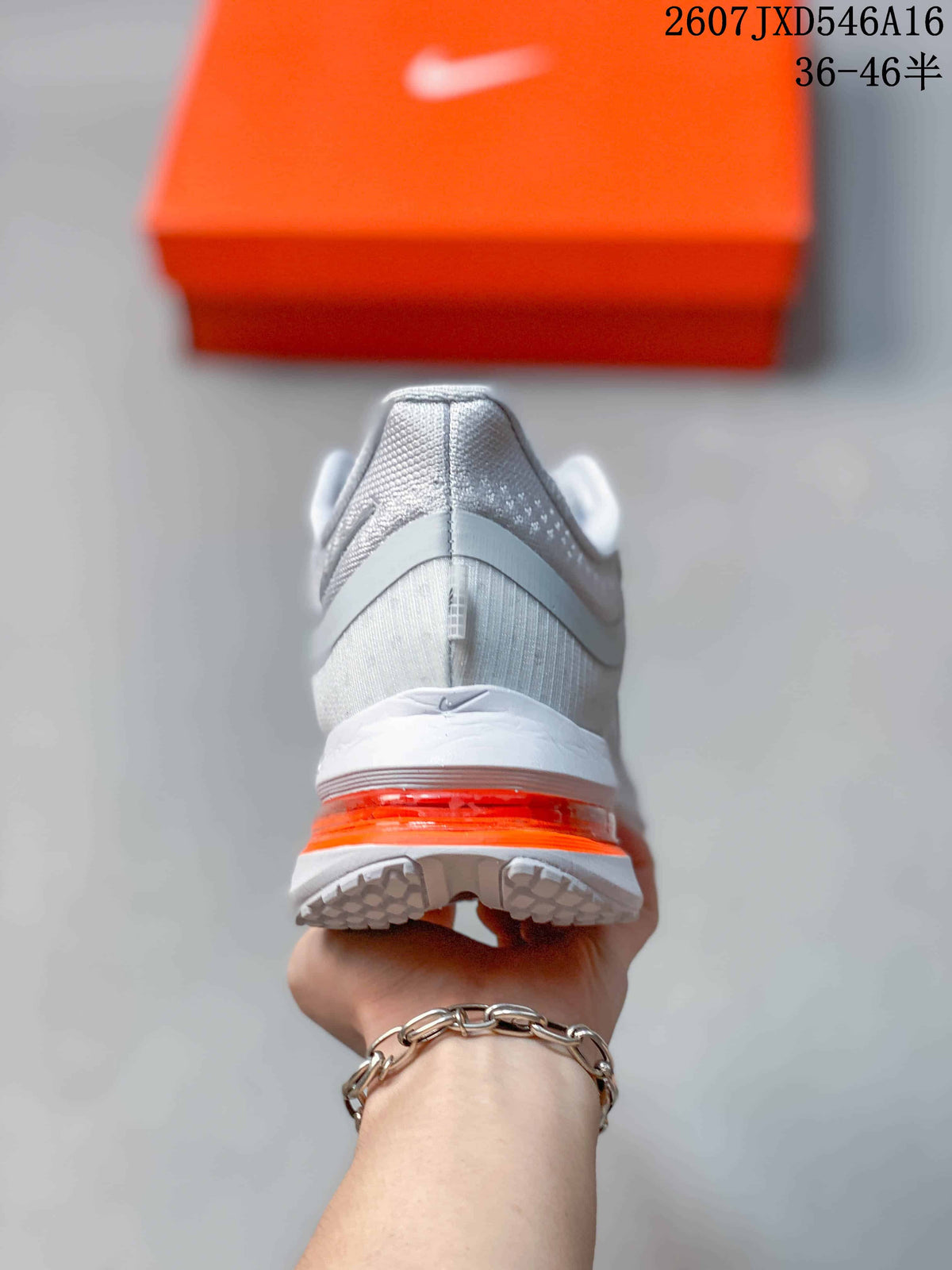 Nike Adult Sneakers in White Gray Orange - product image from the listing.