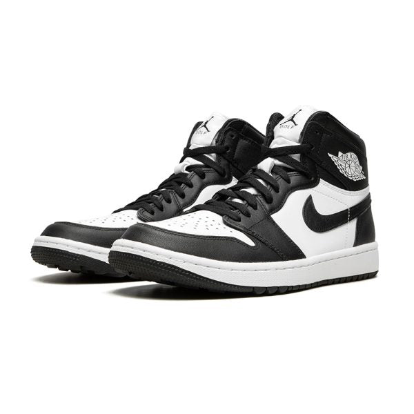 "Black / White - Panda" AIR JORDAN 1 HIGH GOLF - product image from the listing.