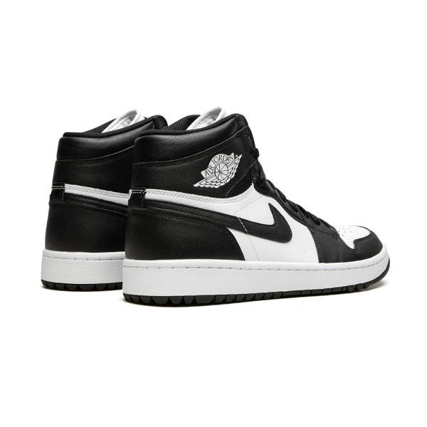 "Black / White - Panda" AIR JORDAN 1 HIGH GOLF - product image from the listing.