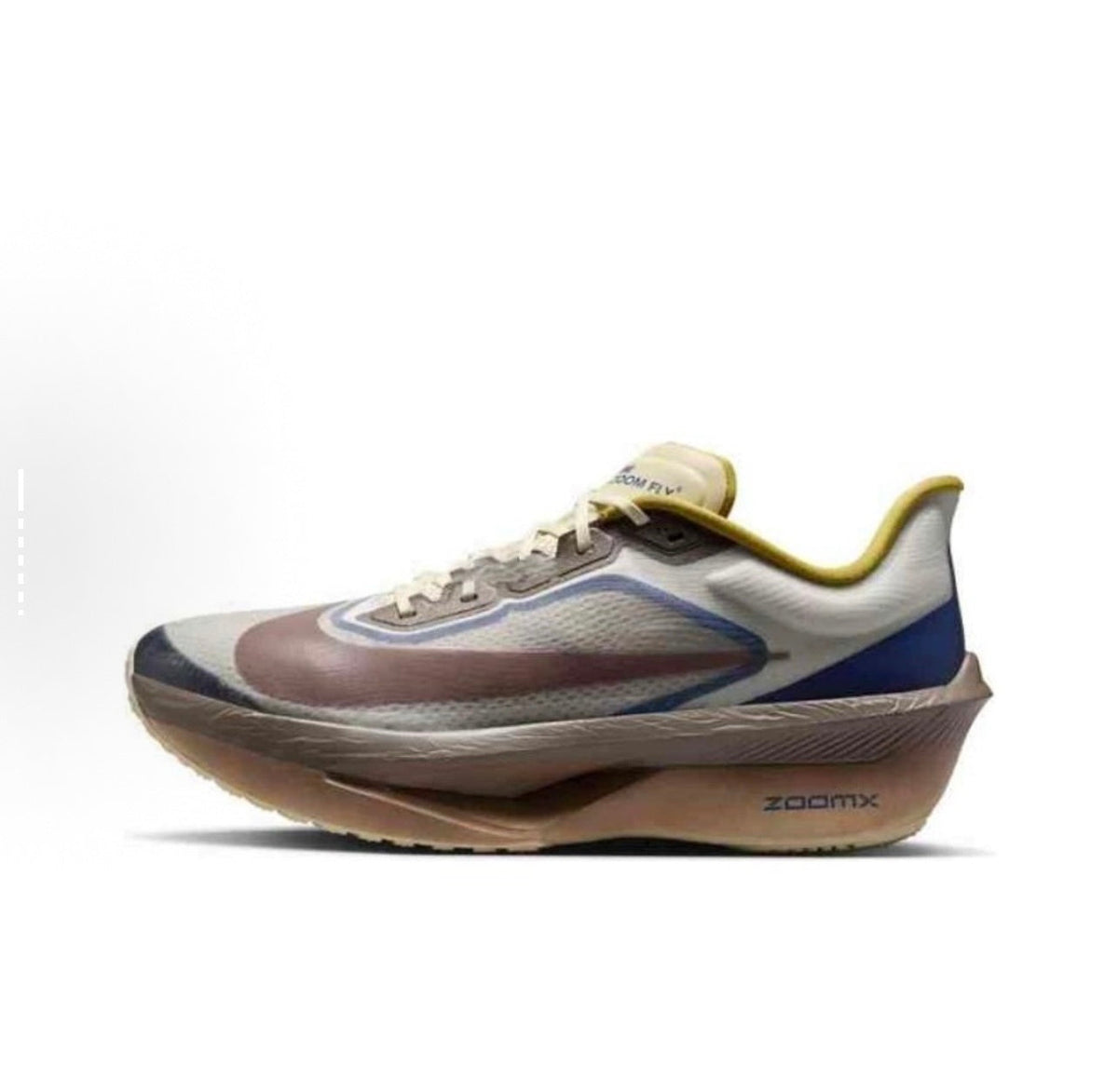Nike Zoom Fly 6 Running Shoes in Grey Brown - product image from the listing.