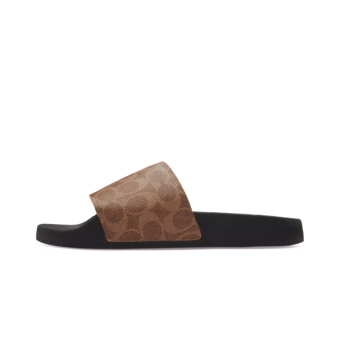 COACH Slide In Signature Canvas in Khaki - product image from the listing.