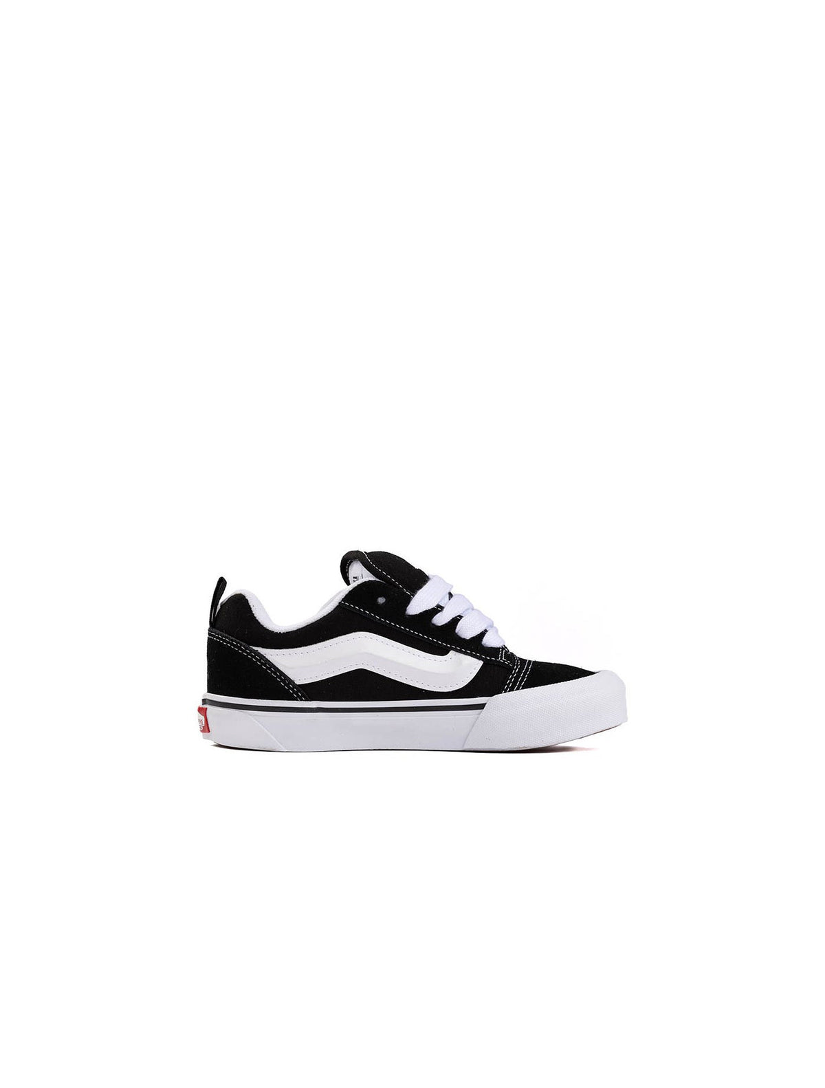 "Black/White" Vans Knu Skool Preschool - product image from the listing.