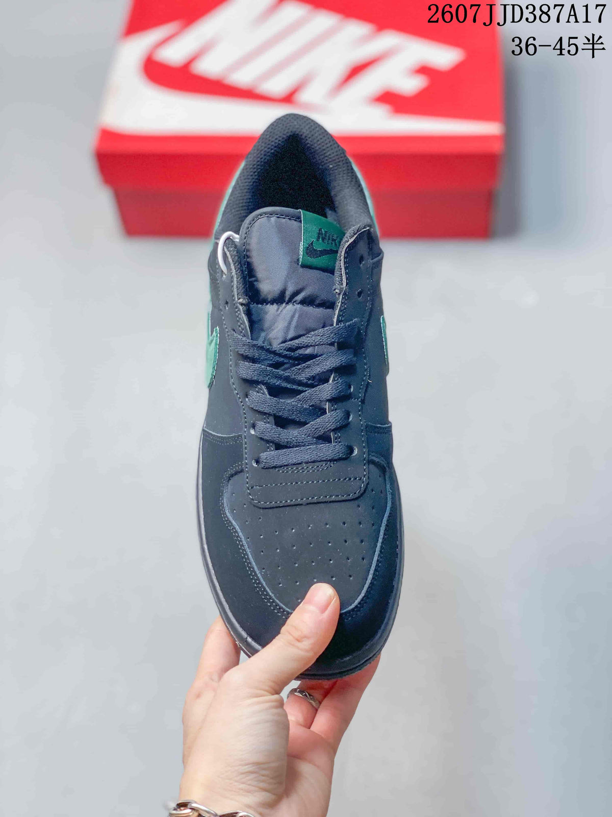 Nike Big Nike Low Lux Sneakers in Black Green JD387A17 - product image from the listing.