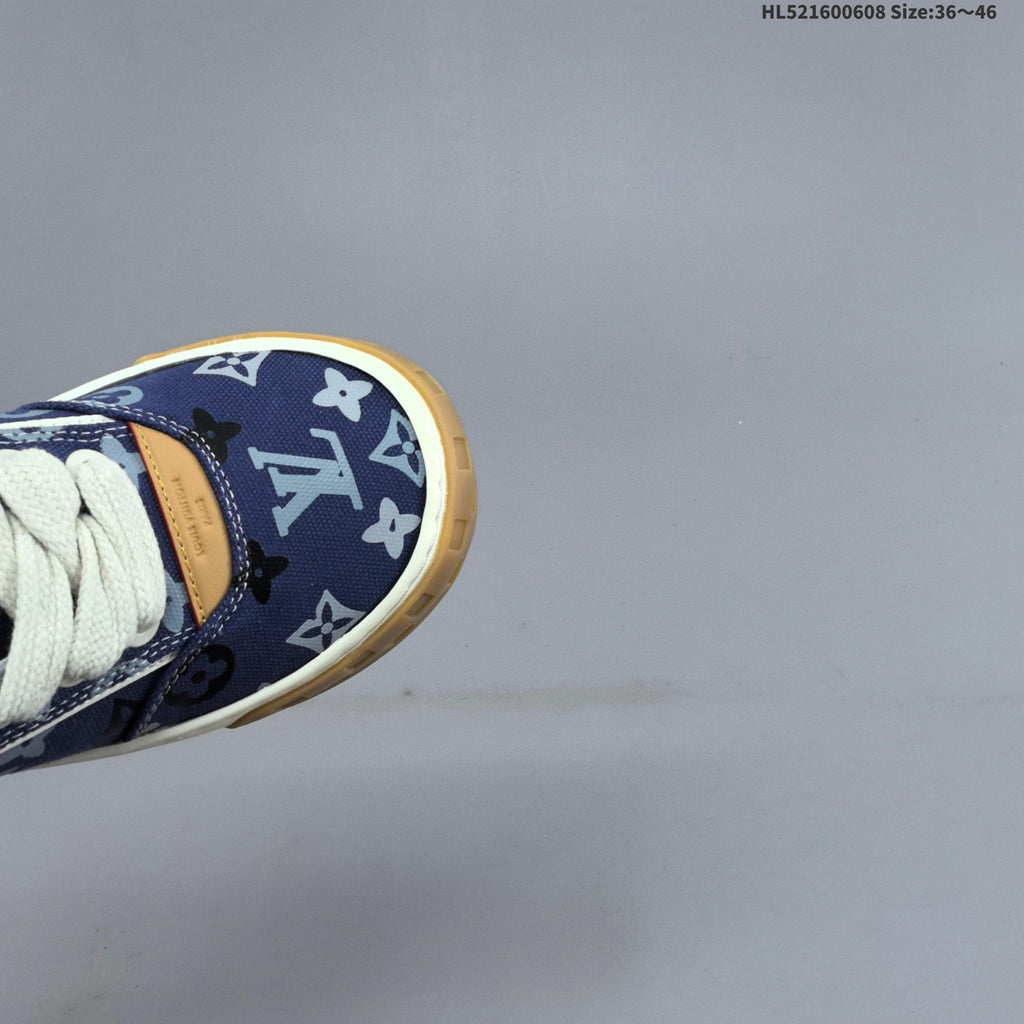 Louis Vuitton Tilted Low Trainers Blue Monogram - product image from the listing.