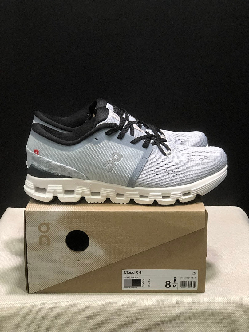 Glacier Gray On Cloud X4 Running Shoes - product image from the listing.