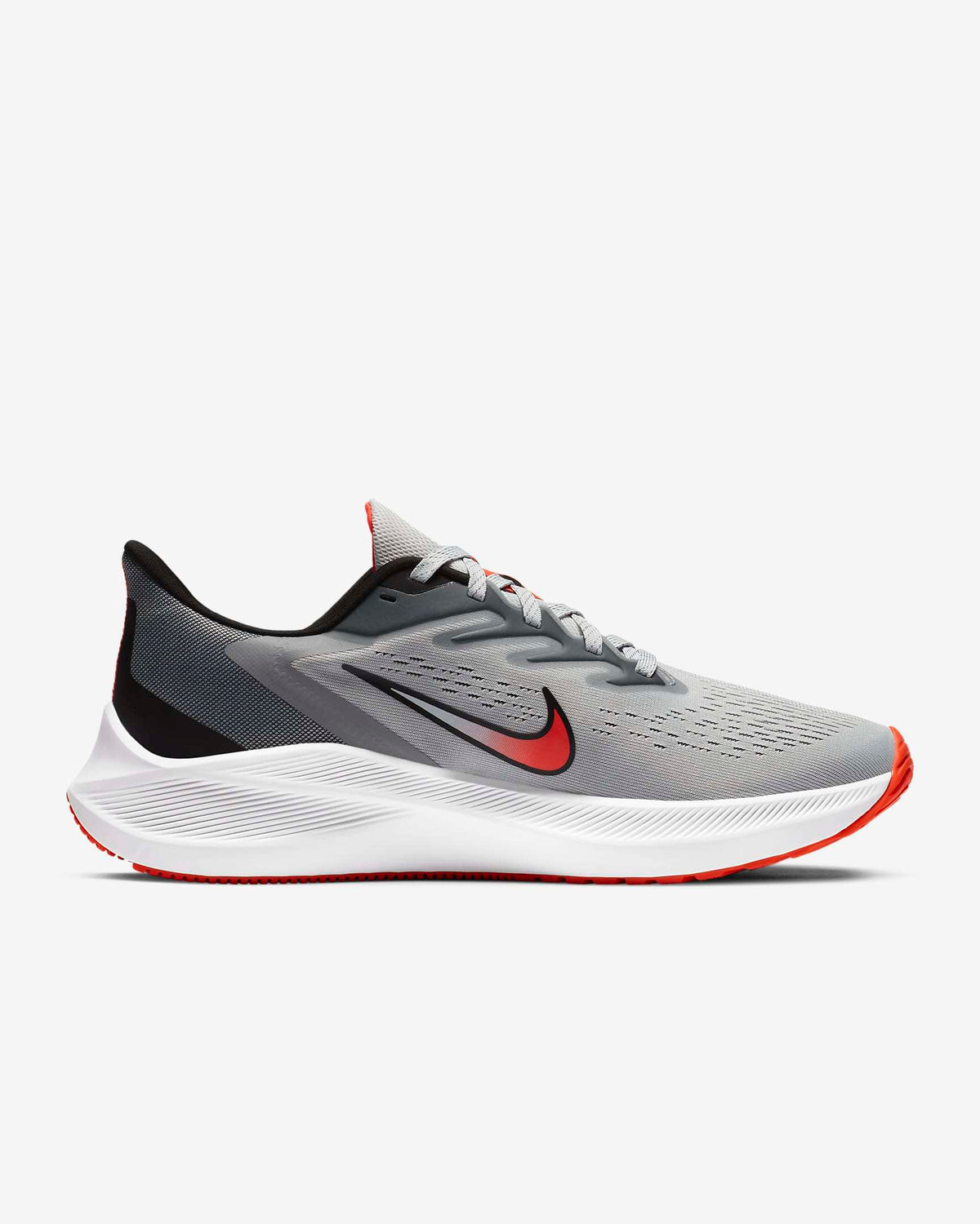 Nike Zoom Winflo 7 Running Shoes in Grey Red CJ0291-012 - product image from the listing.